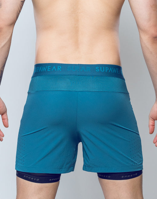 SPR Flex Shorts - Coral Blue