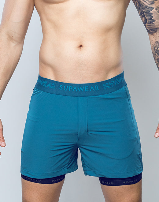 SPR Flex Shorts - Coral Blue