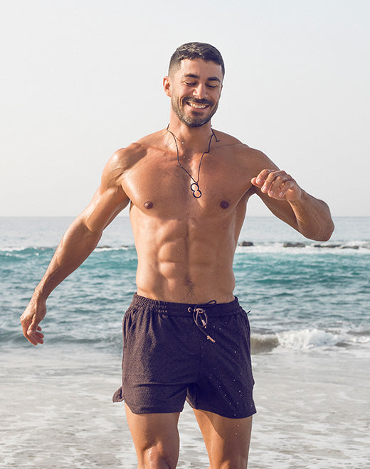 S90 Textured Manly Shorts - Signet Black
