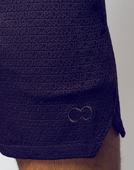 S90 Textured Manly Shorts - Signet Black