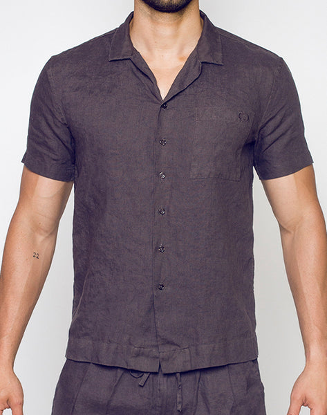 Breezy Linen Short Sleeve Classic Shirt - Beige – The Lifestyle Co