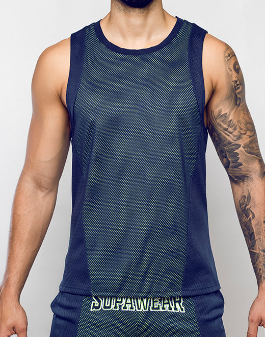 Swish Mesh Singlet - Neon Green