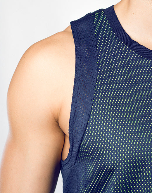 Swish Mesh Singlet - Neon Green