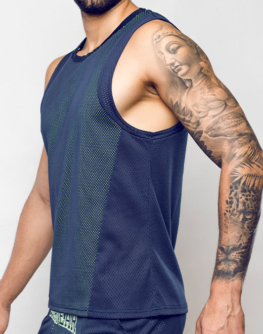 Swish Mesh Singlet - Neon Green