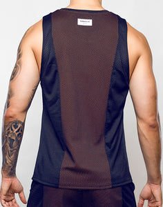 Swish Mesh Singlet - Neon Orange