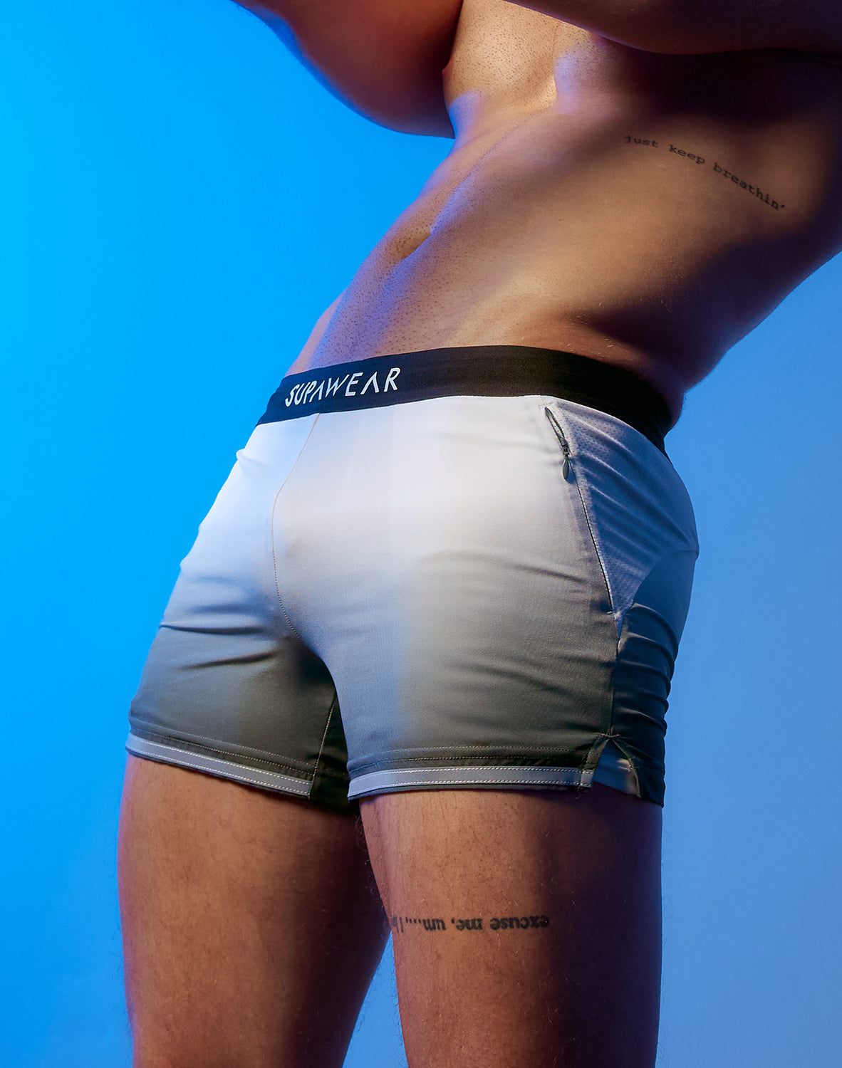 SPR Performance Shorts - Gradient Black/White
