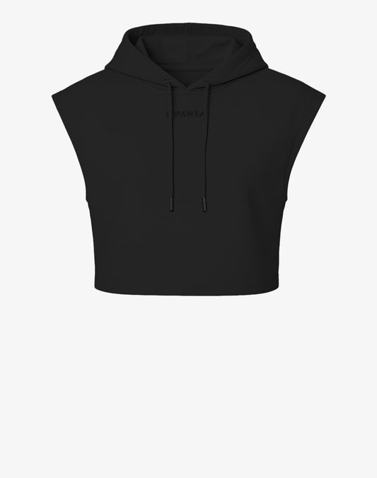 Cropped Hoodie - Black