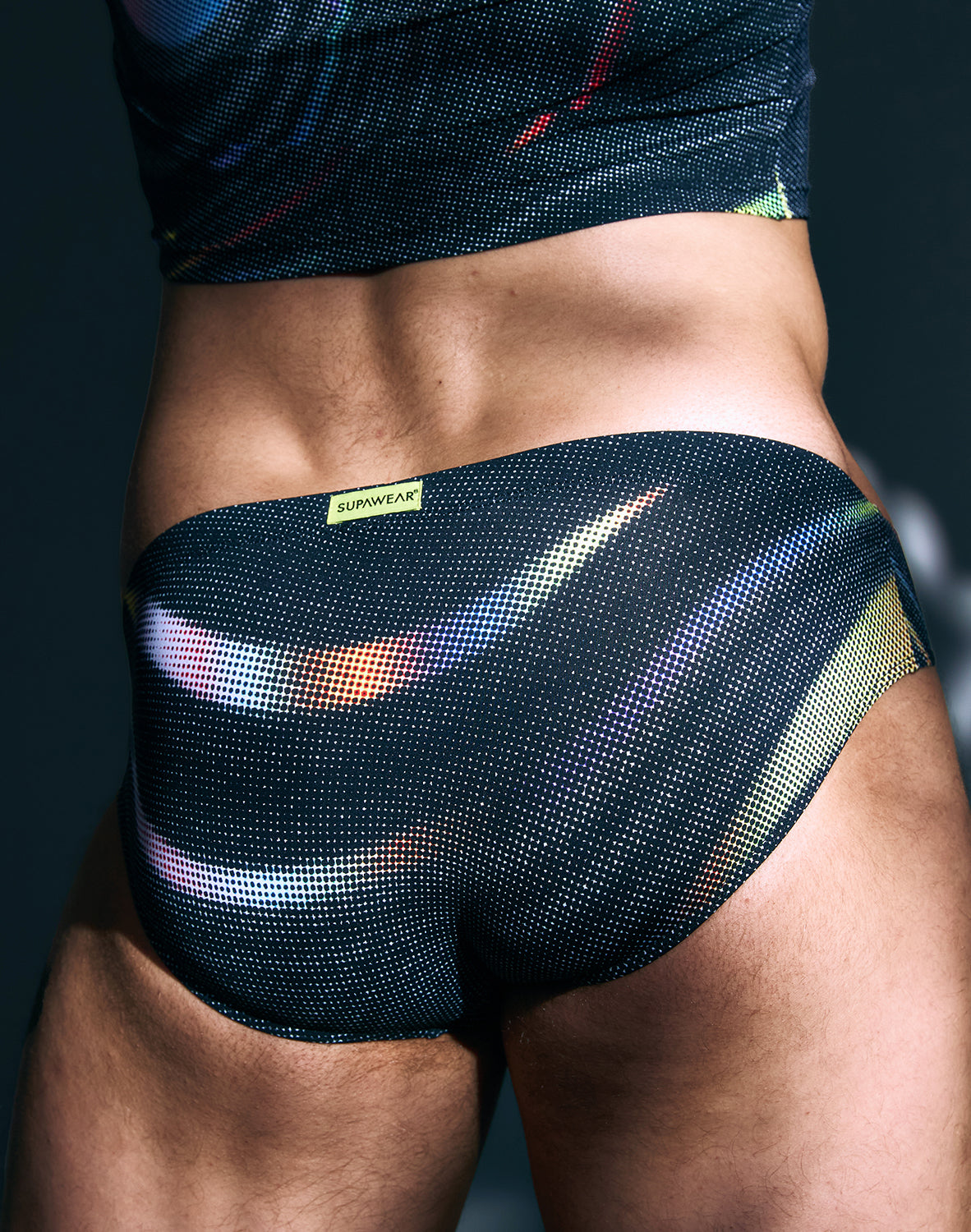 Printed Pride Brief Underwear - Black