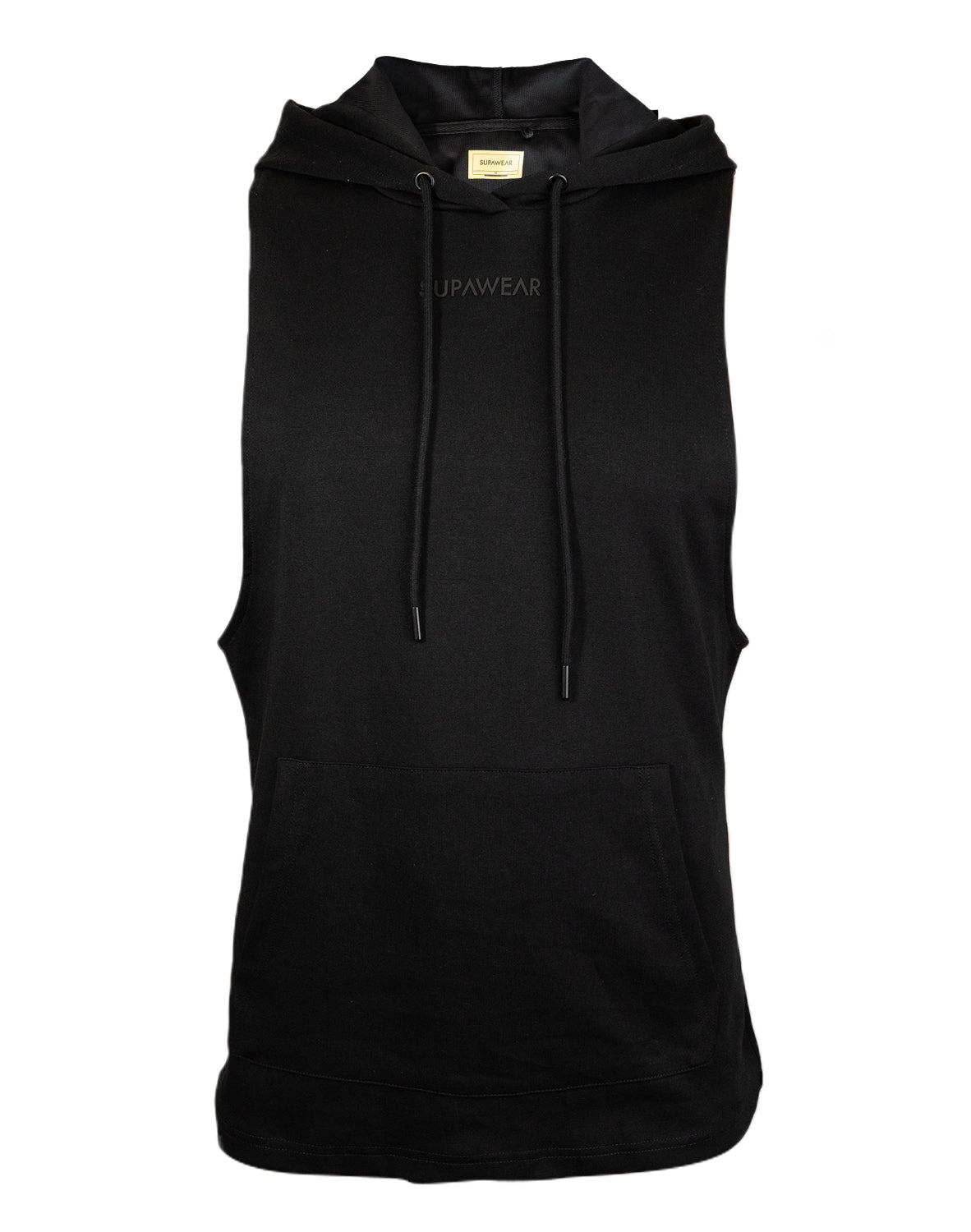 Sleeveless Hoodie - Black