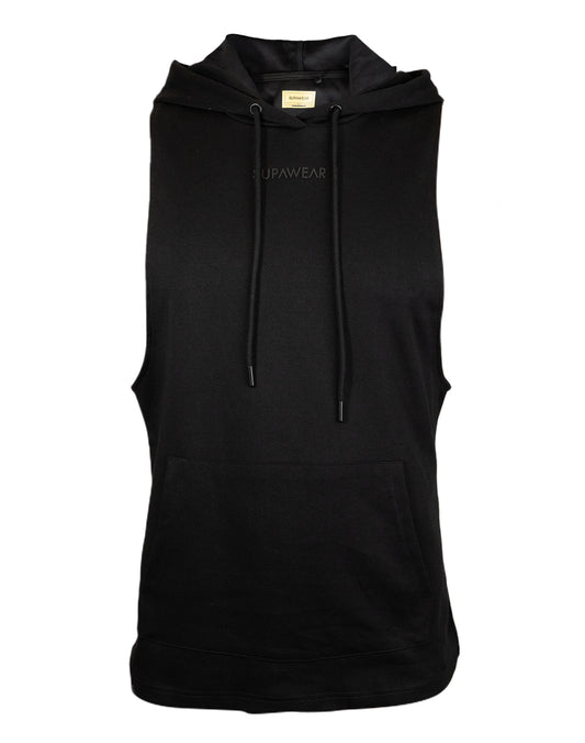 Sleeveless Hoodie - Black