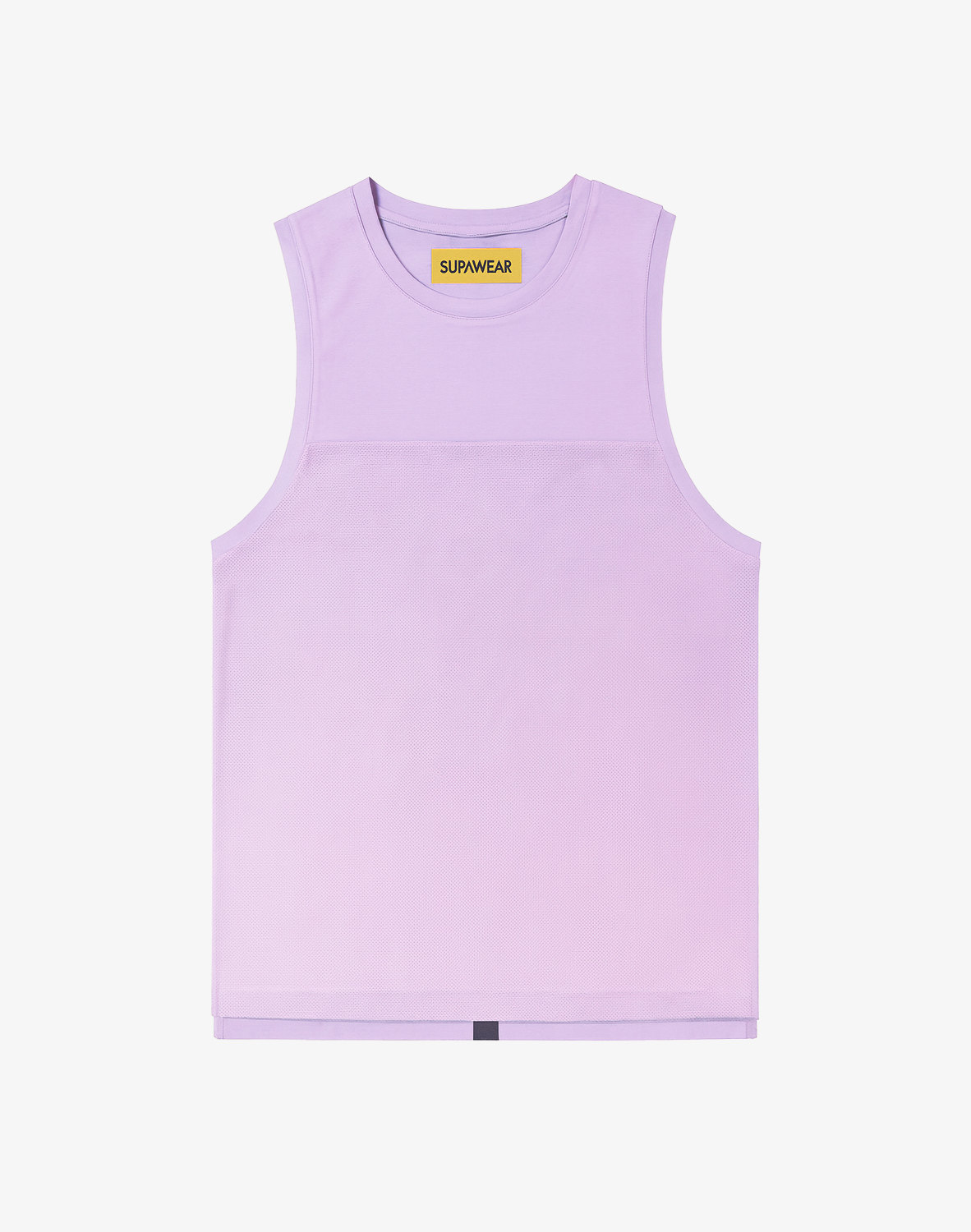 Solid & Mesh Tanktop Purple Heather