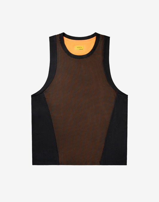 Swish Mesh Singlet - Neon Orange