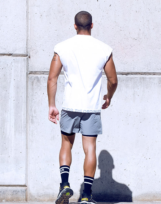 Wide-Cut Tank - White