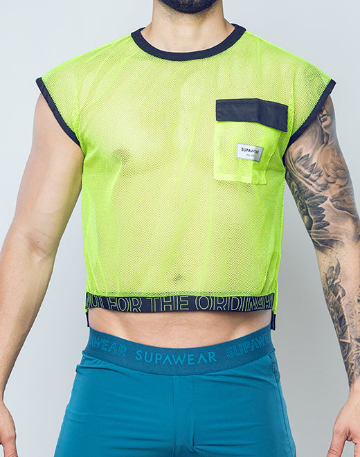 Neon Mesh Top - Neon Green