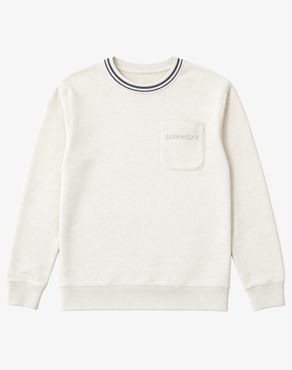 Terry Towelling Sweater - Off White