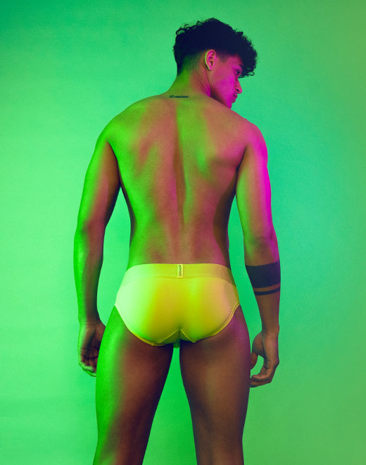 Neon Brief Underwear - Cyber Lime