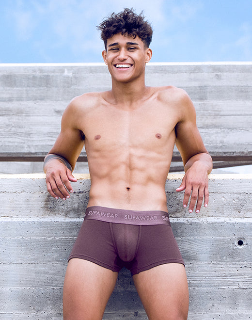 Ribbed Trunks Underwear - Peppercorn