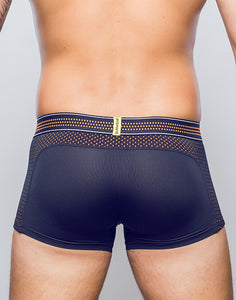 Neon Mesh Trunk Underwear - Neon Orange