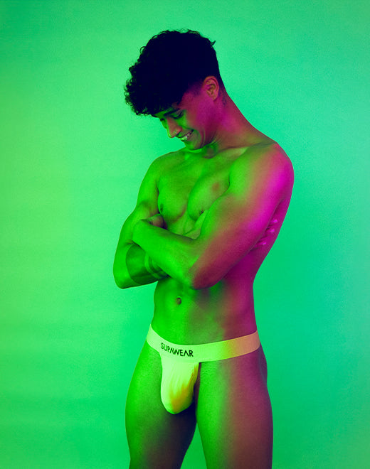 Neon Thong Underwear - Cyber Lime