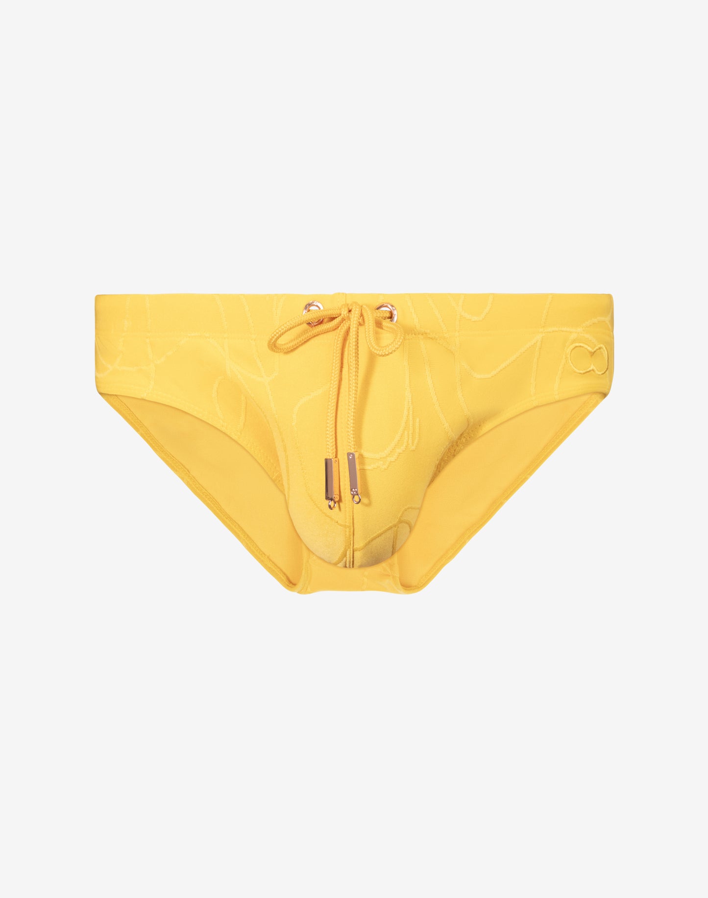 V10 Textured Swim Brief - Ripple Yellow