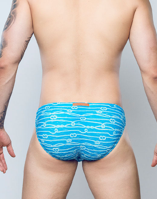 V20 Printed Swim Brief - Manrope Blue