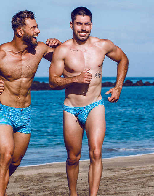 V20 Printed Swim Brief - Manrope Blue