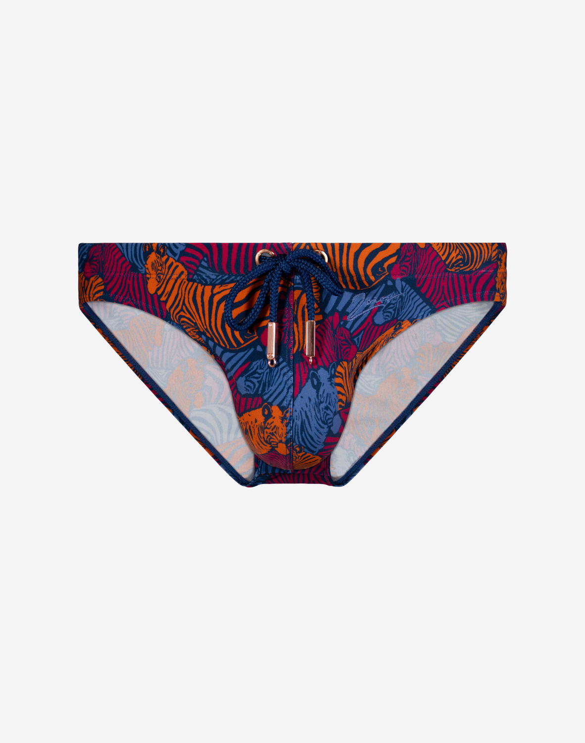 V20 Printed Swim Brief - Stallion Navy