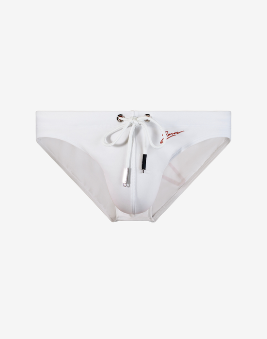 V20 Signature Swim Brief - Lido White
