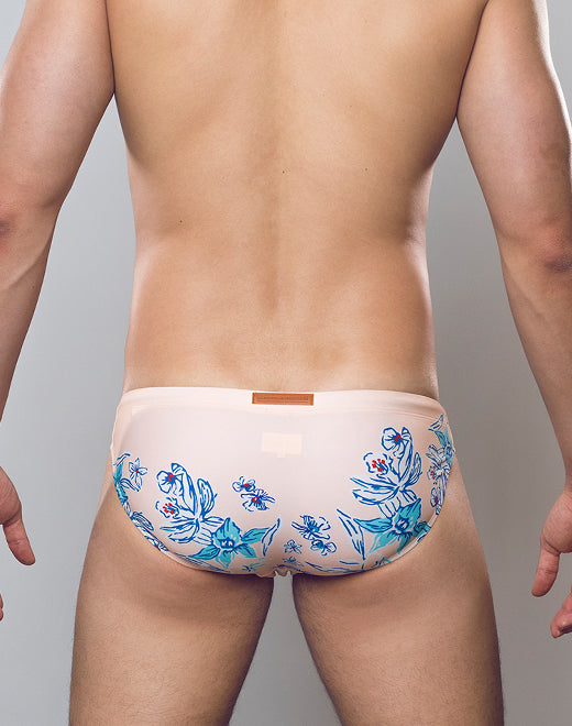 V20 Print Swim Brief - Tahiti Peach