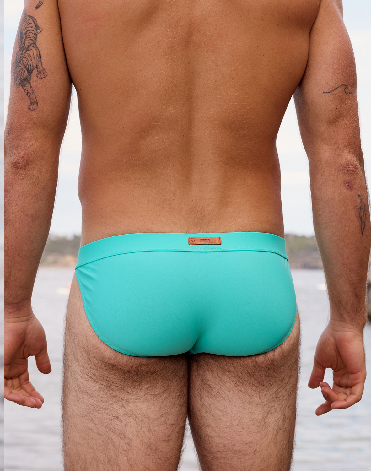 V50 Encore Swim Tanga - Neon Blue