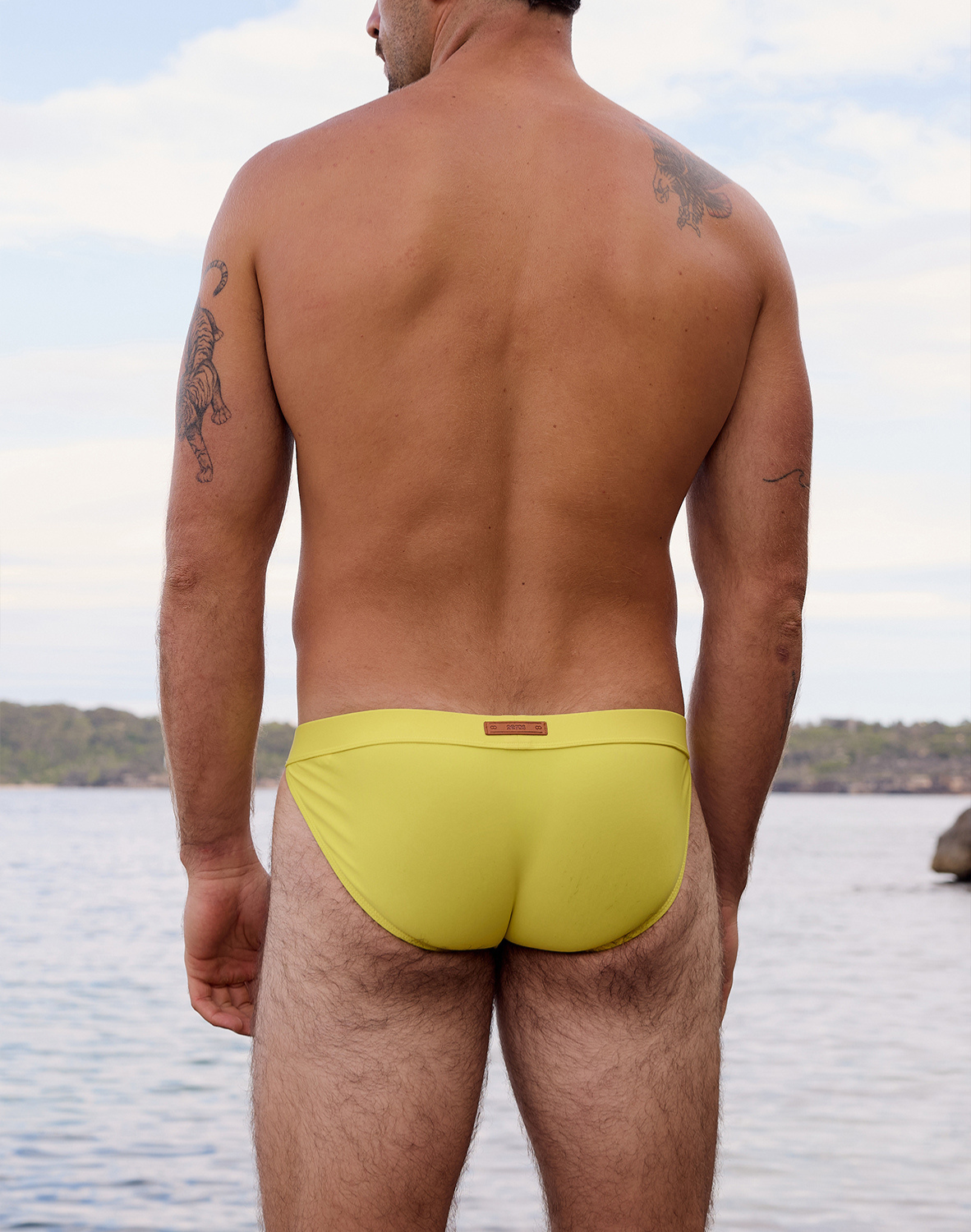 V50 Encore Swim Tanga - Neon Yellow