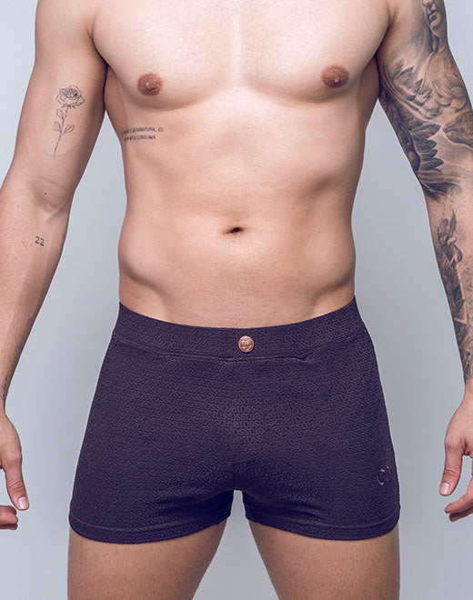 V60 Textured Swim Trunk- Signet Black