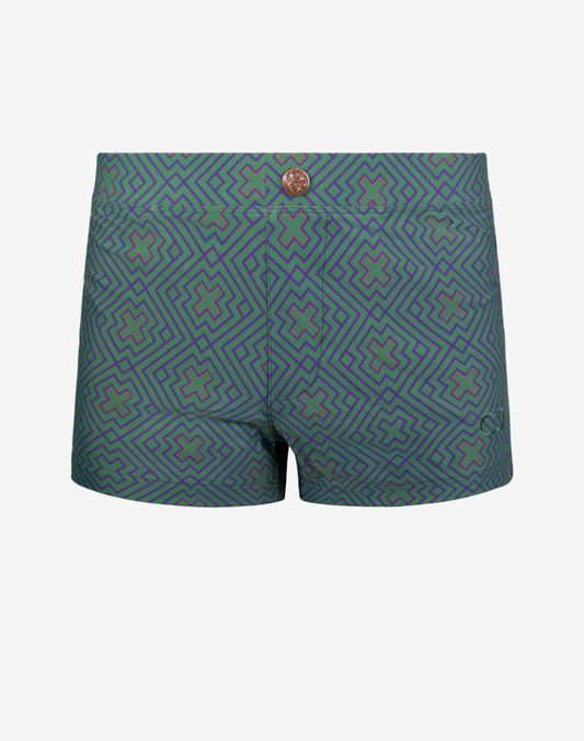 V60 Bondi Print Swim Trunks - Jade