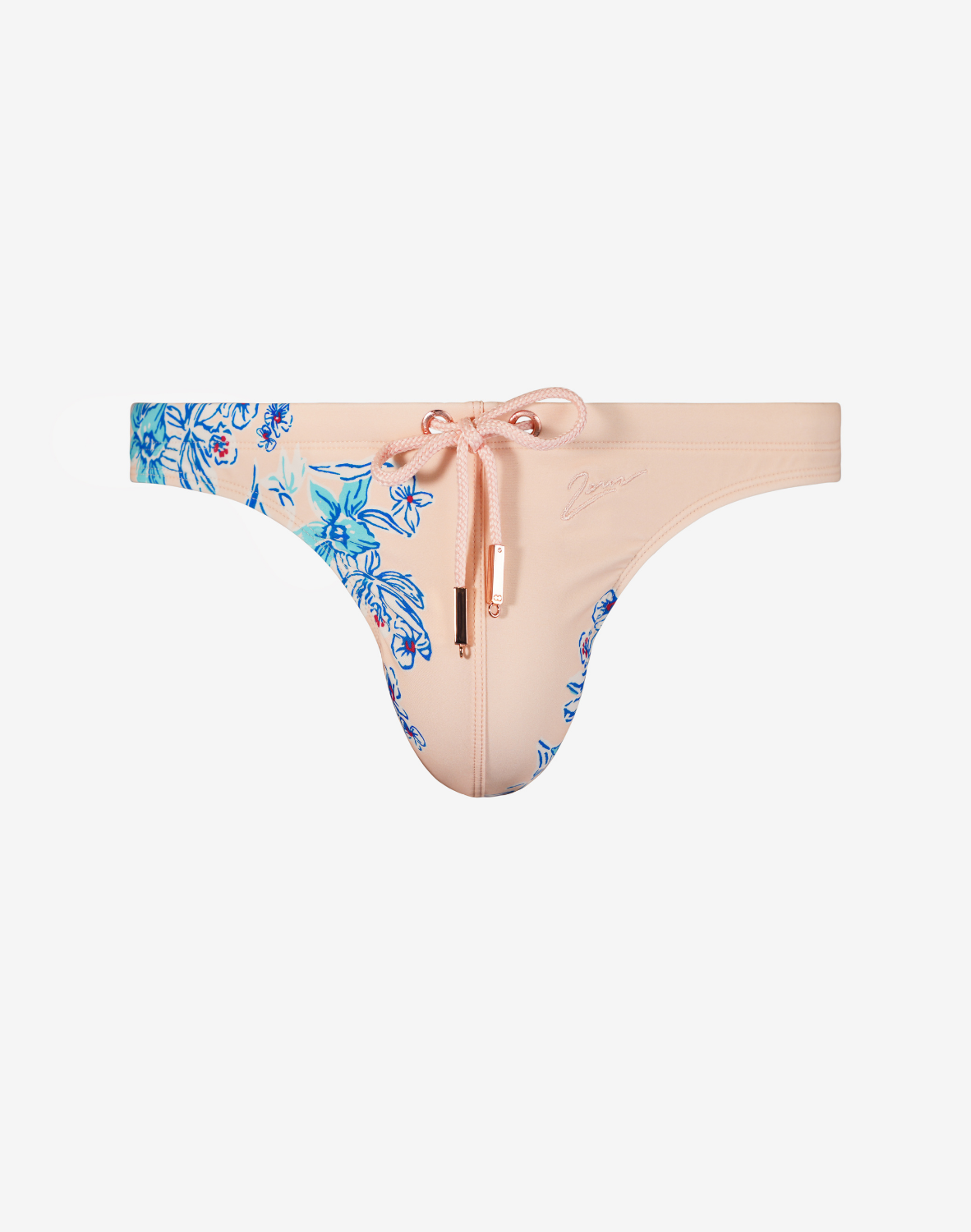 V80 Print Swim Thong - Tahiti Peach