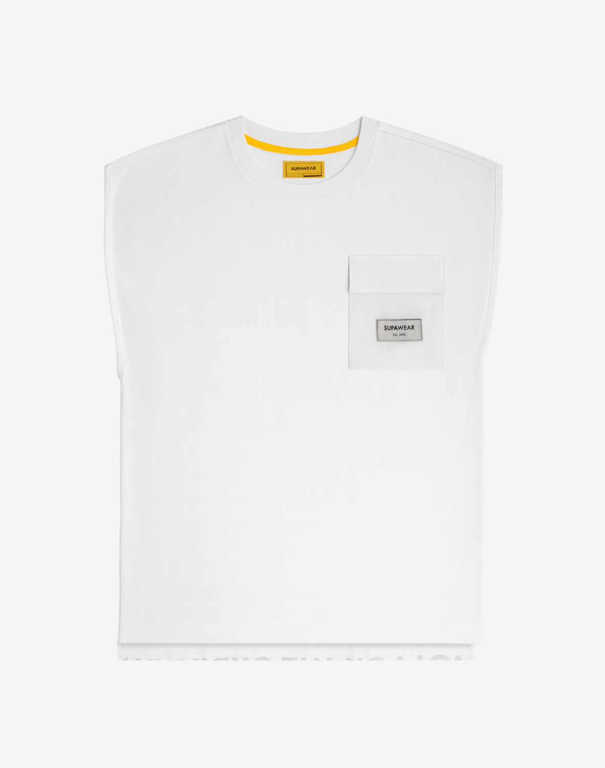 Wide-Cut Tank - White