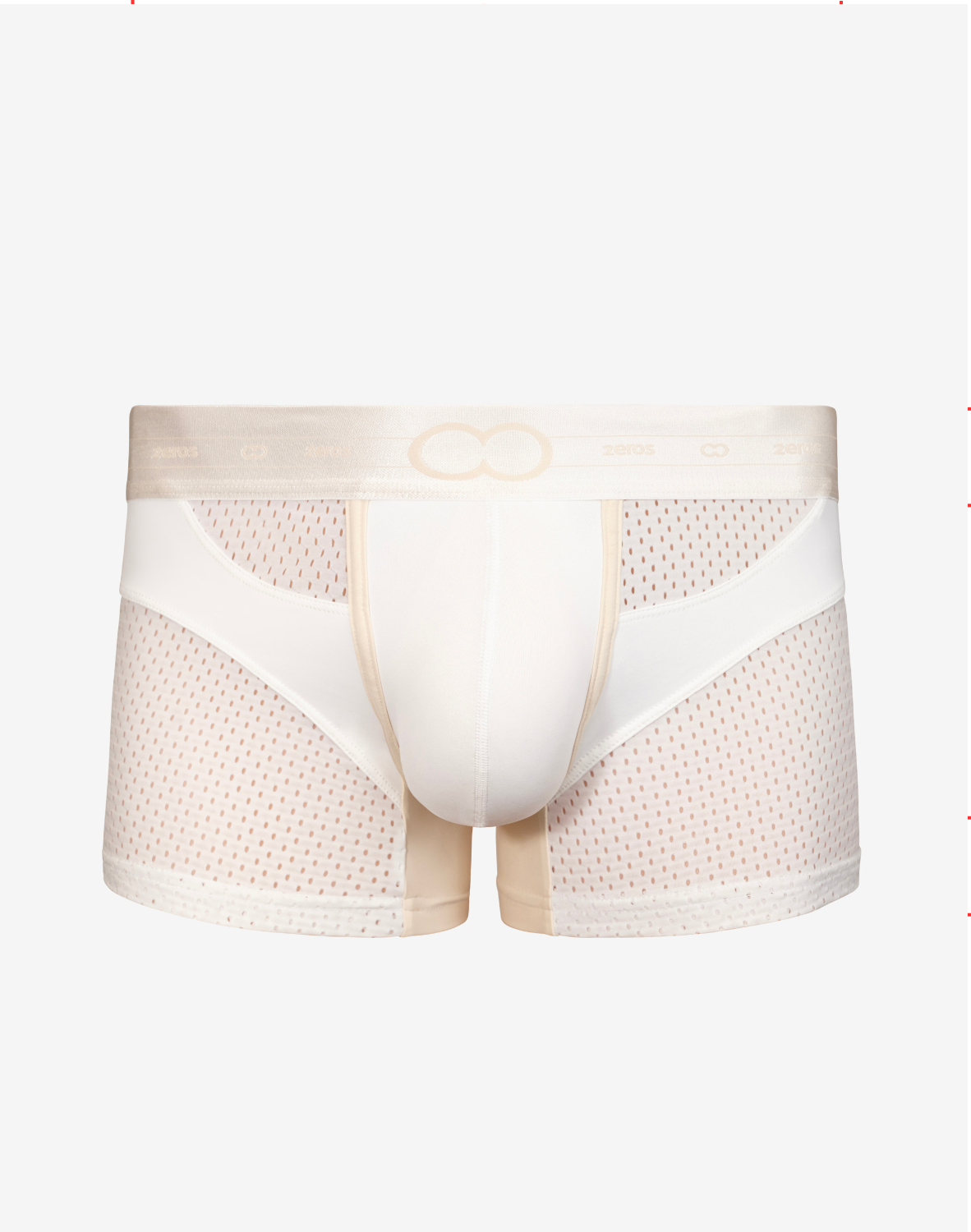 AKTIV Pegasus Trunk Underwear - White/Tan