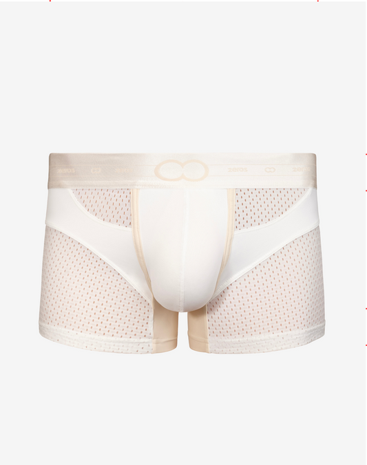 AKTIV Pegasus Trunk Underwear - White/Tan