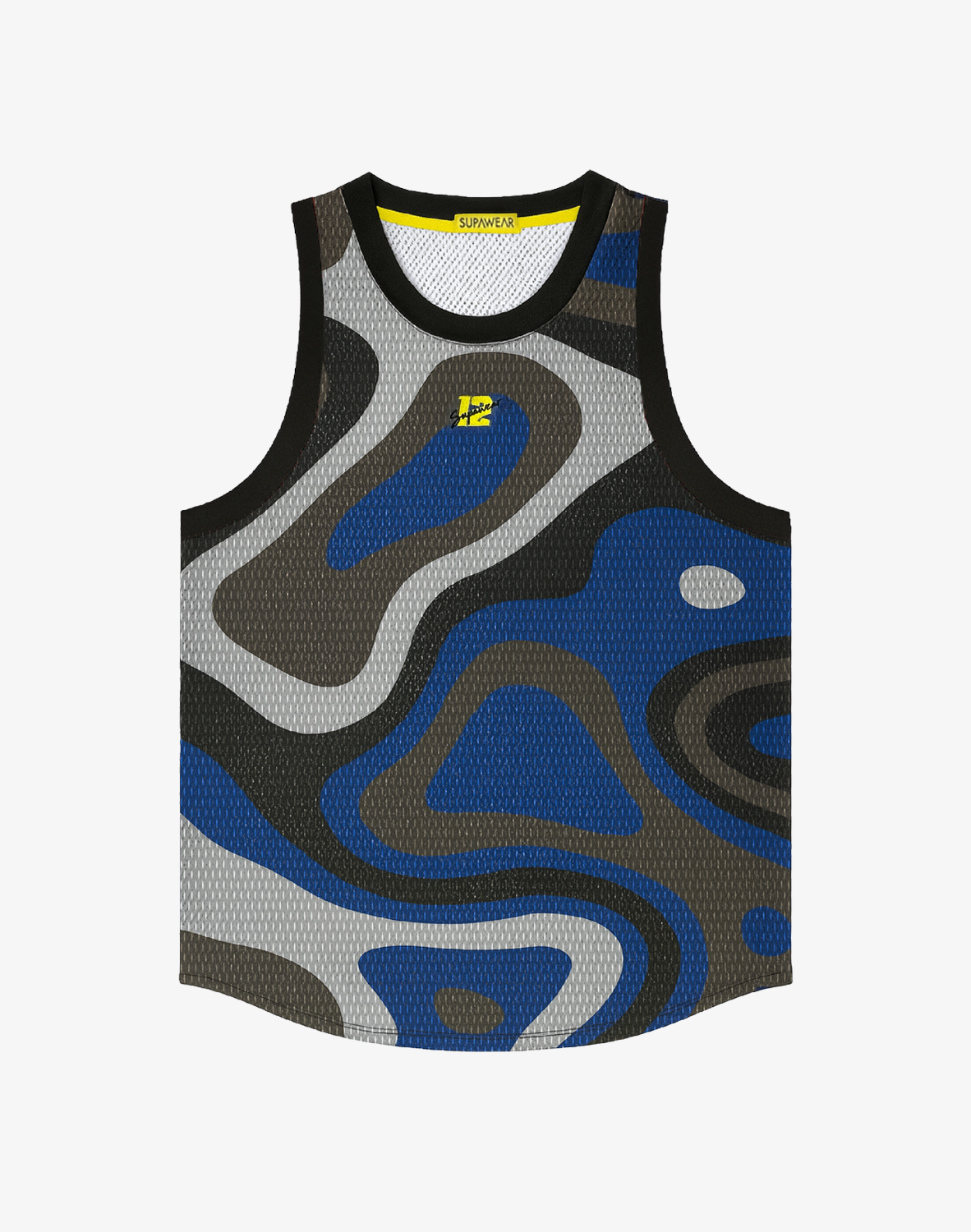 Mesh Jersey - Blue Print Combo