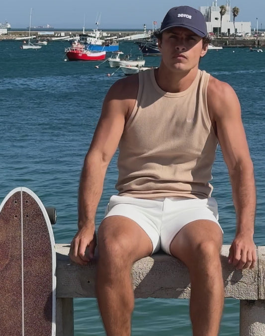 Icon Singlet - Beige