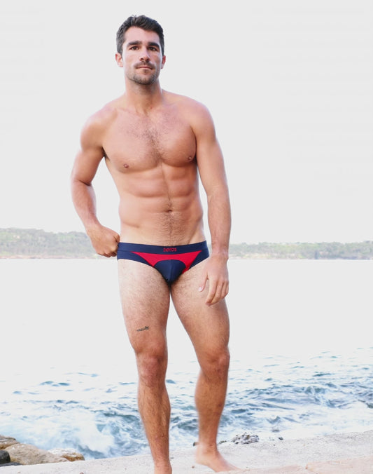V10 AKTIV Racer Swim Briefs - Navy