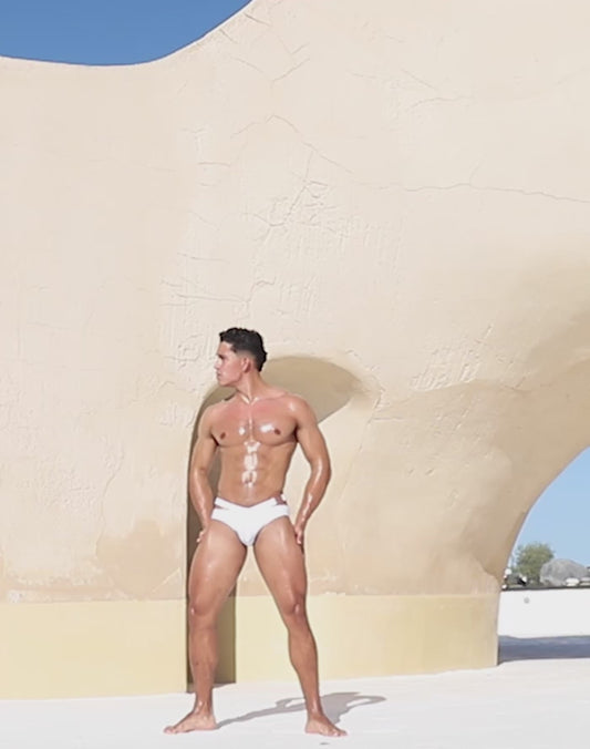 BLK Label No.3 Swim Brief - White