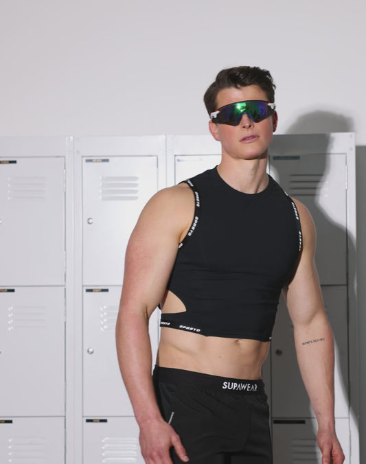 SPR Cropped Tank - Black