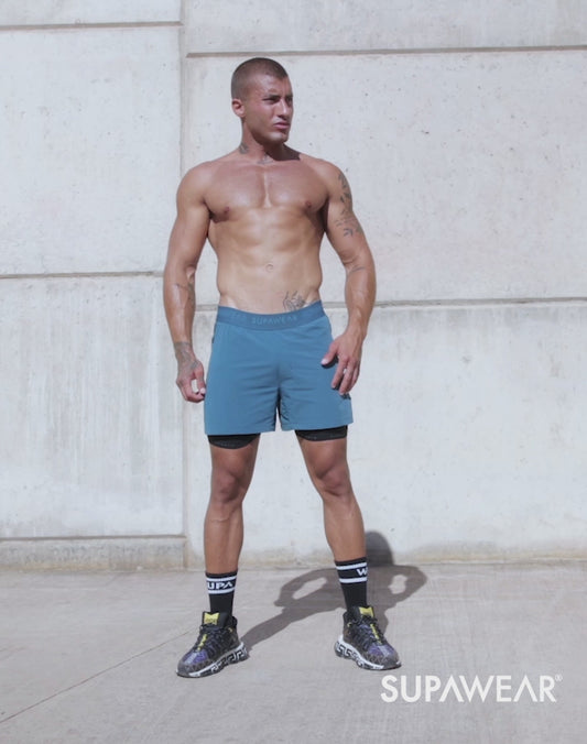 SPR Flex Shorts - Coral Blue