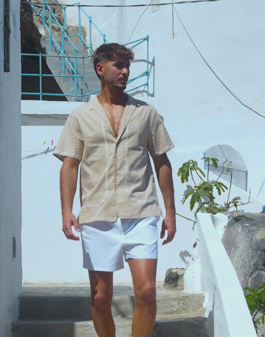 Santorini Shirt - Taupe