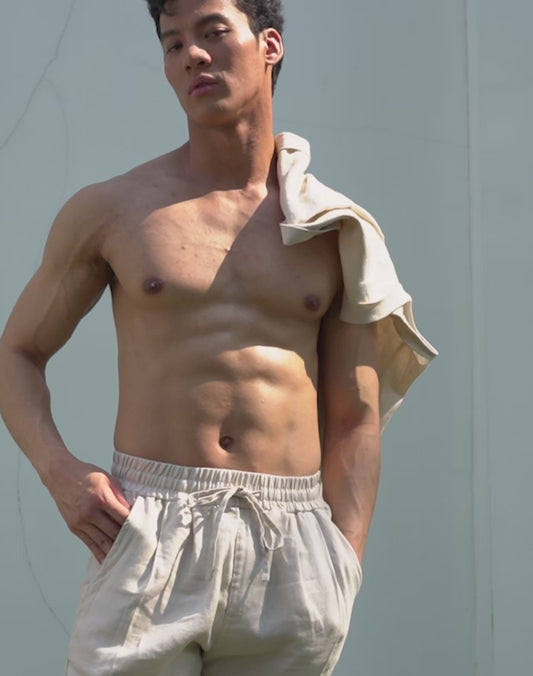 Breezy 6” Classic Linen Shorts - Beige