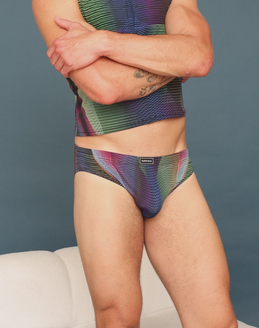 Printed Pride Brief Underwear - Rainbow
