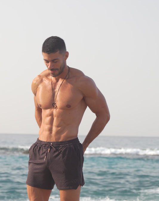 S90 Textured Manly Shorts - Signet Black
