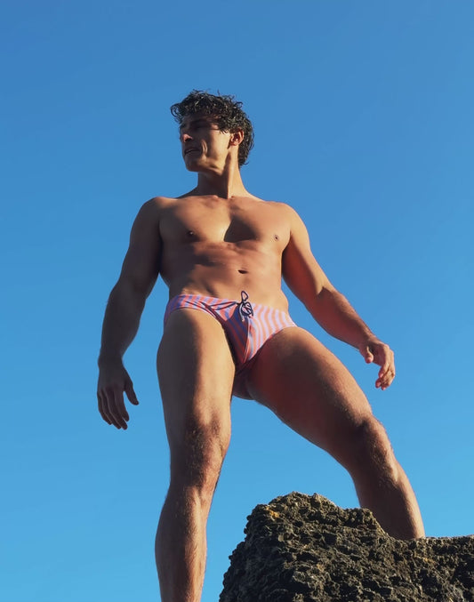 V10 Printed Swim Brief - Dolce Purple