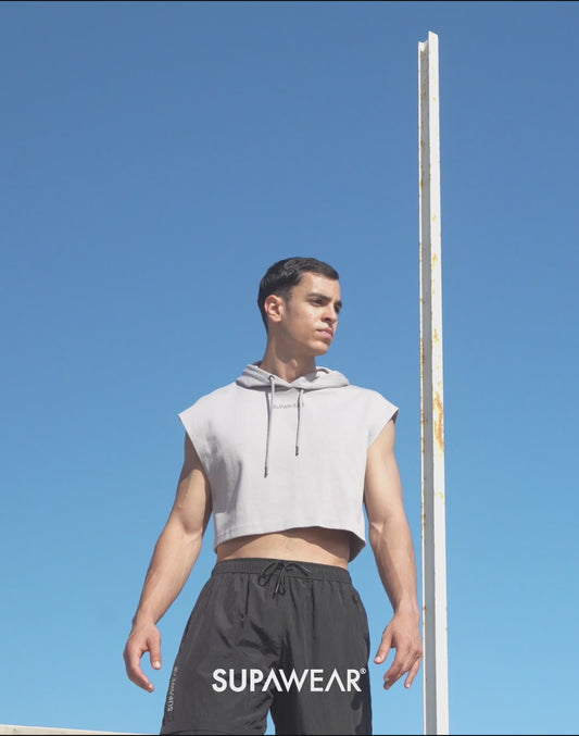 Cropped Hoodie - Grey
