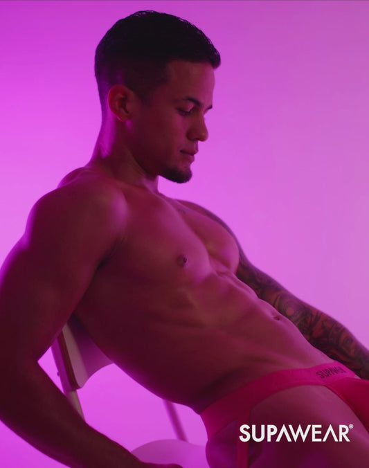 Neon Jockstrap Underwear - Neon Pink